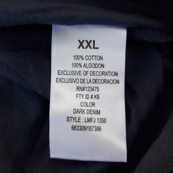 NEW LL Cool J 1984 Vintage Graphic Blue Skull Roses Cotton XXL - Picture 6 of 6